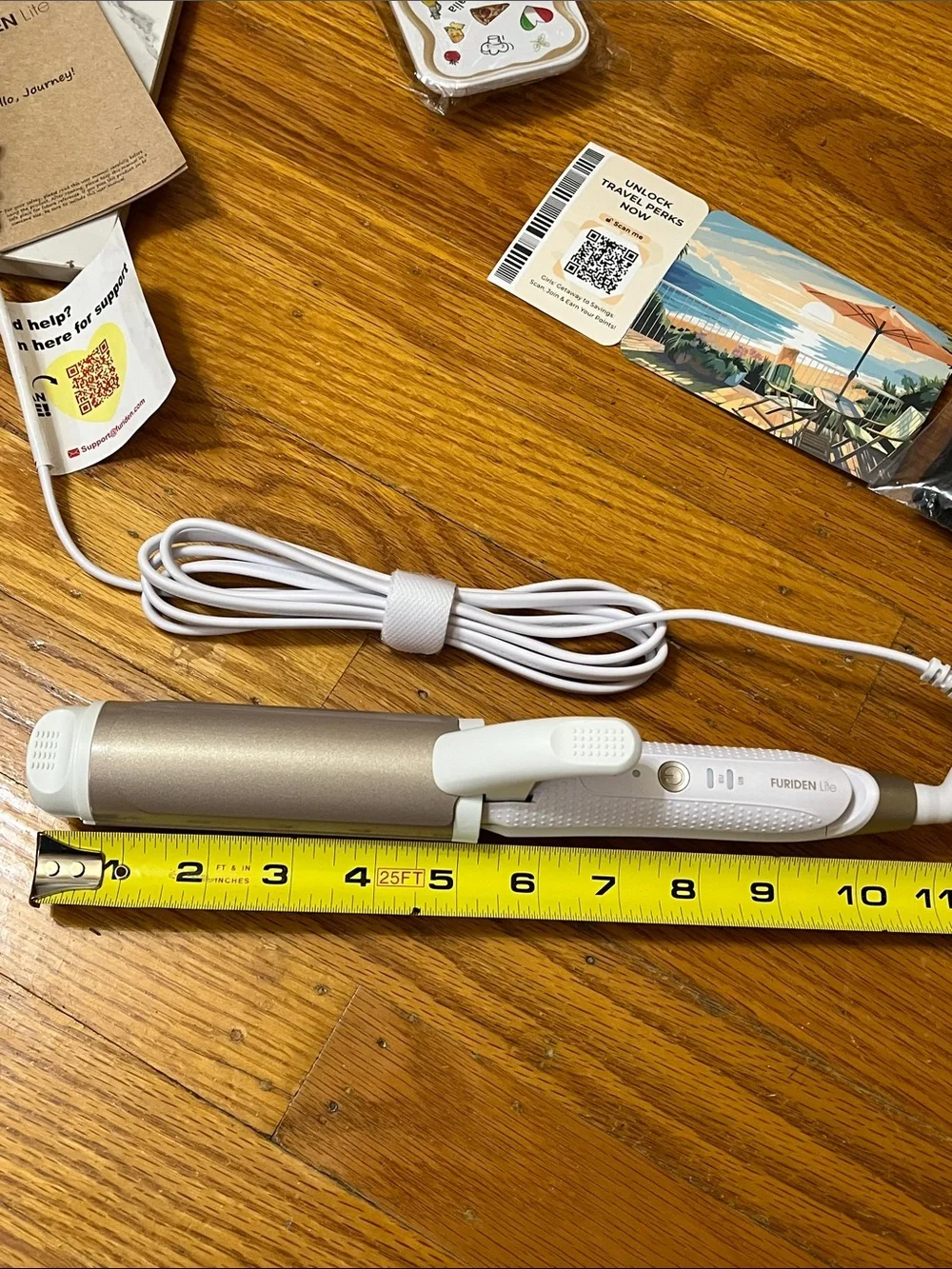 Furiden Lite dual voltage 2 in 1 curling iron and flat iron travel styler new